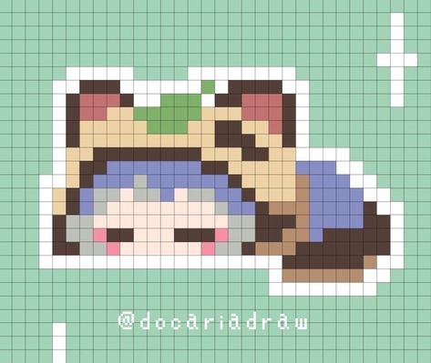 Modele Pixel Art, Piskel Art, Easy Pixel Art, Pixel Art Templates, Pixel Drawing, Perler Bead Templates, Diy Perler Bead Crafts, Pixel Art Grid, Pix Art