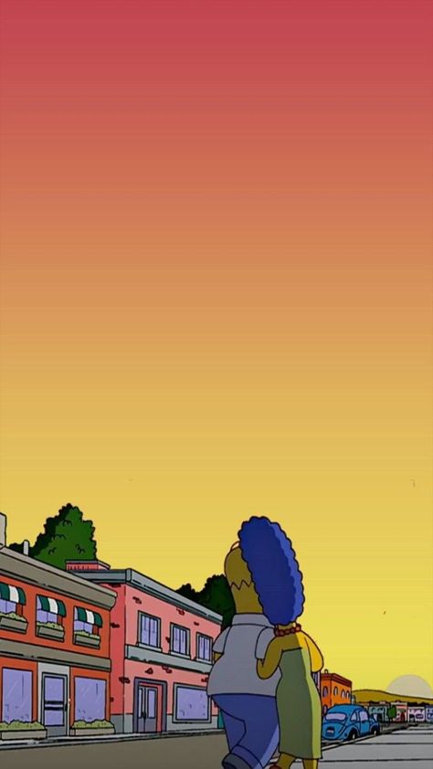 Really Good Wallpapers, Simpsons Aesthetic Wallpaper, Homer And Marge Simpson, The Simpsons Wallpaper, Marge Simpsons, Simpsons Wallpaper, Simpson Art, Homer And Marge, Simpson Wallpaper Iphone