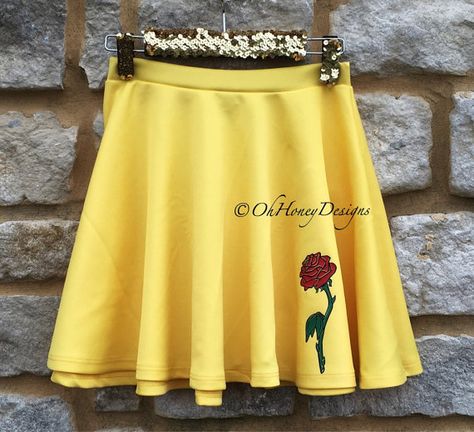 Disney Skater Skirts For The Flirty Fashionista Disney Princess Inspired Outfits, Disney Park Outfit, Disney Skirt, Princess Inspired Outfits, Park Outfit, Outfit Disney, Cute Disney Outfits, Disney World Outfits, Skater Skirts