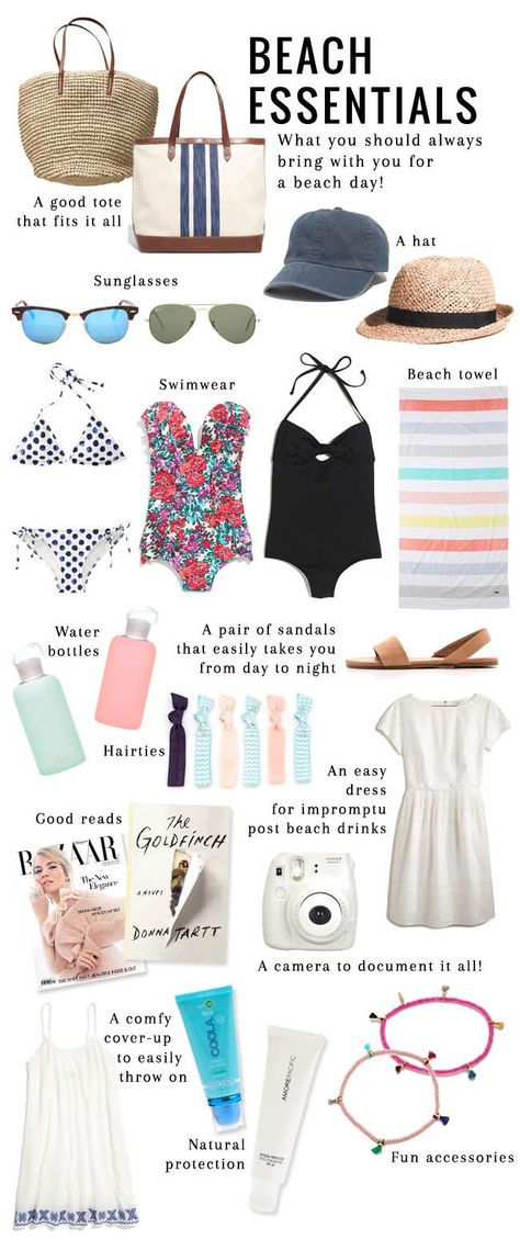 14 Essential Items to Pack in Your Beach Bag | http://helloglow.co/essentials-to-pack-for-the-beach/ Pack For The Beach, Hawaii Packing List, Hawaii Packing, Beach Vacation Packing, Beach Vacation Packing List, Beach Packing, Packing List For Vacation, Beach Vacay, Packing Lists