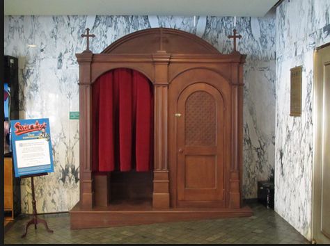 Confessional Booth Aesthetic, Confessional Booth, Confession Booth, Community Aesthetic, Burlesque Club, Unsent Letters, Mum Guilt, Religious Imagery, Church Design Architecture