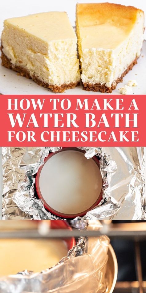 Water Bath For Cheesecake, Cheesecake Water Bath, New York Strip Steak Recipes, Strip Steak Recipes, Cheesecake Ideas, Baking Cheesecake, Recipes Cheesecake, New York Strip Steak, New York Strip