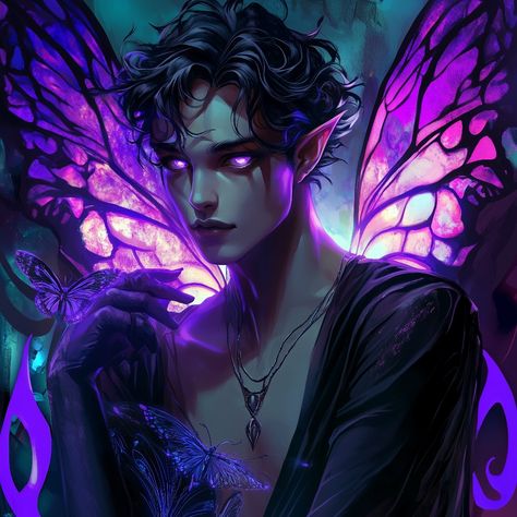 Purple Haired Fairy, Fae Fantasy Art, Merry Gentry, Cute Monkey Pictures, Fairy Boy, Monster Boy, Monkey Pictures, Neo Victorian, Cute Monkey