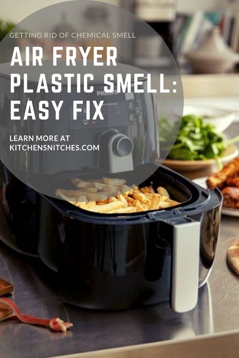 New air fryers may emit a strange plastic, chemical smell when used the first times. This is how you get rid of that rancid smell - and it's quite easy too. How To Use Air Fryer First Time, Smelling Good, Potter Head, Deep Fried Food, Air Fried Food, Burnt Food, Airfryer Recipes, Your Trash, Fried Foods