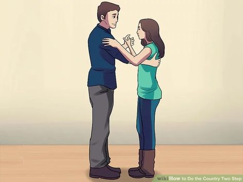 How to Do the Country Two Step: 14 Steps (with Pictures) - wikiHow Two Step Dance, Partner Dancing, Texas Two Step, Dance Styles, Steps Dance, Barn Dance, Step Dance, Two Step, Swing Dancing