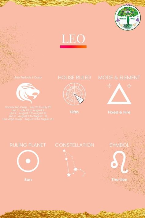 🔮Summing up Leo Zodiac and its aspects:♌
.
♌Leo is a fire sign represented by the Lion and ruled by the Sun. Leo’s are big hearted and compassionate with a natural leadership style. They find it difficult to follow instructions as they are the authoritarians just like the king of the jungle. 
.
🐚💍Advisable crystals for Leo’s include Yellow Topaz, Tiger’s eye, Ruby, Yellow Amber. My personal advice to them is to keep a Tigers eye pyramid at office. 
.
.
💘Good Luck ..!
💟Like & Follow us Leo Virgo Cusp Tattoo, Crystals For Leo, Eye Pyramid, Personal Advice, Leo Tattoo, Leo Virgo Cusp, Pyramid Eye, Zodiac Things, Leo Lion