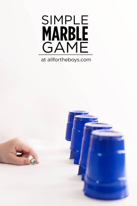 Simple marble game! You just need plastic (or paper) cups and marbles or any small ball really! Marble Madness Bear Scouts, Marble Games For Kids, Boyscout Activities, Ball Activities, Marble Party, Cub Scouts Bear, Scout Games, Simple Marble, Bear Scouts