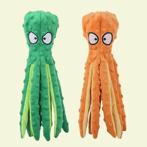 CPYOSN Dog Squeaky Toys Octopus - No Stuffing Crinkle Plush Dog Toys for Puppy Teething, Durable Interactive Dog Chew Toys for Small to Medium Dogs Training and Reduce Boredom, 2 Pack Cute Dog Toys, Dog Squeaky Toys, Puppy Teething, Octopus Plush, Dog Puzzles, Crinkle Paper, Dog Help, Paper Animals, Plush Dog Toys