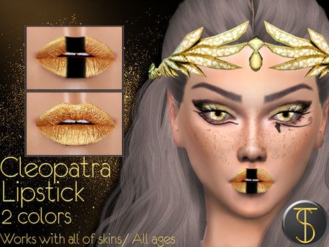 turksimmer's Cleopatra Lipstick Sims 4 Cleopatra, Diy Cleopatra, Cleopatra Beauty, Cleopatra Makeup, Sims Makeup, Cleopatra Beauty Secrets, Sims Packs, Sims4 Cc, Sims Community