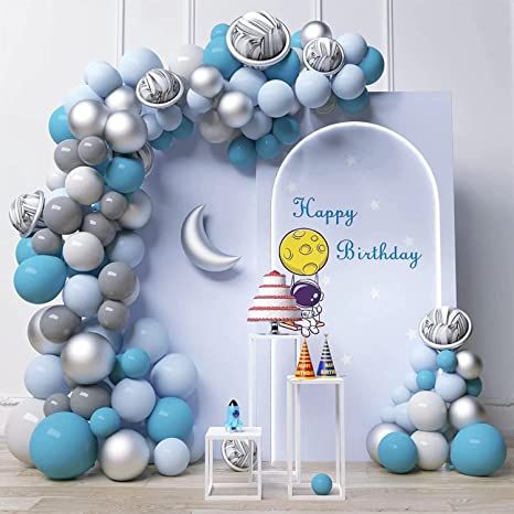 Outer Space Balloon Garland Arch Kit, first trip around the Sun Birthday Decorations, Astronaut Galaxy Moon Party supplies for kids Sun Birthday Decorations, Space Balloon Garland, Marble Balloons, Moon Balloon, Sun Birthday, Astronaut Party, Astronaut Birthday, First Trip Around The Sun, Outer Space Theme