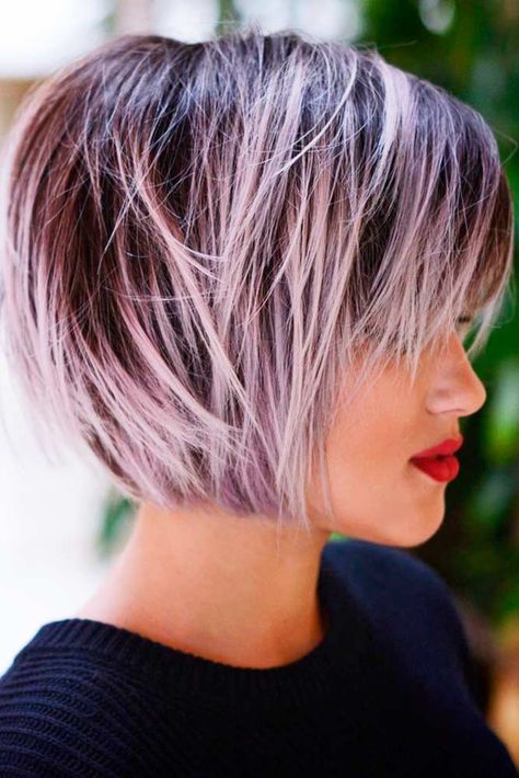 Layered Bob Haircuts for Super Sexy Look ★ See more: http://lovehairstyles.com/sexy-layered-bob-haircuts/ Short Choppy Haircuts, Choppy Haircuts, Choppy Hair, Best Short Haircuts, Haircut And Color, Short Hairstyle, Short Haircut, Haircuts For Fine Hair, Short Hair Cuts For Women