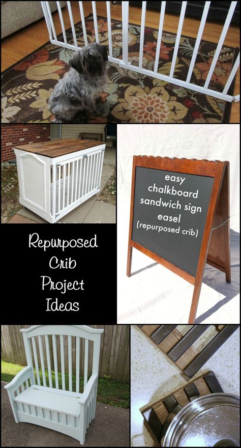 crib projects - My Repurposed Life™ Repurposed Crib, Crib Repurpose, Old Cribs, Repurpose Projects, Repurpose Furniture, Positive Dog Training, Thrift Store Furniture, Upcycle Repurpose, Furniture Update