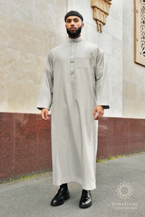 Jubba thobe | Islamic Clothing for Men Islam Men Fashion, Arab Street Style, Arab Thobe Men Style, Wedding Thobe Men, Arab Fashion Men, Mens Thobe Outfit, Arabic Outfit Men, Muslim Men Fashion, Thobes Men