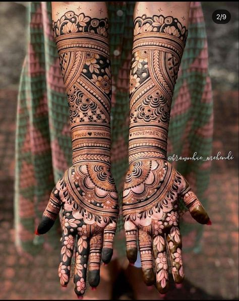 Bridal Henna Designs Arabic Full Hand, Wedding Henna Designs, Rajasthani Mehndi Designs, Bridal Mehndi Design, Indian Mehndi Designs, Mehndi Designs 2018, Design Mehndi, Bridal Mehendi Designs Hands, Rose Mehndi Designs