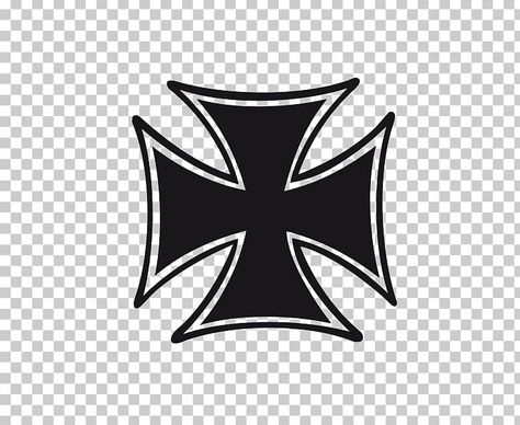 Iron Cross Drawing, Different Cross Designs, Iron Cross Tattoo, Day Of The Dead Girl Tattoo, Fancy Cursive Fonts, Tattoo Png, Cross Sticker, Tattoo Car, Crusader Cross