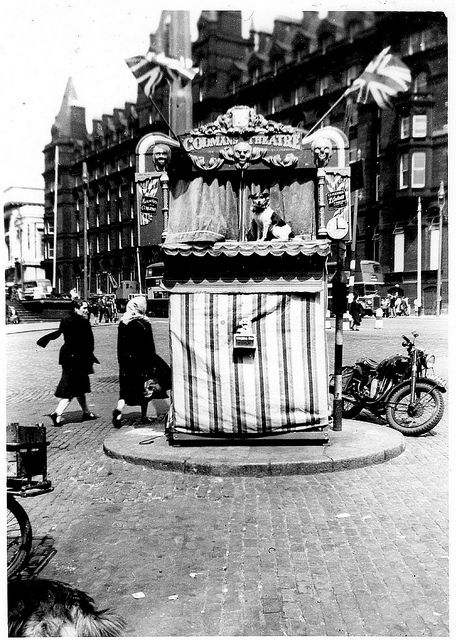 Punch and Judy - Codman's Theatre, Lime Street, Liverpool English Street, Puppet Stage, Street Theatre, James Ensor, Old Liverpool, Street Magic, Liverpool History, Toy Theatre, Punch And Judy