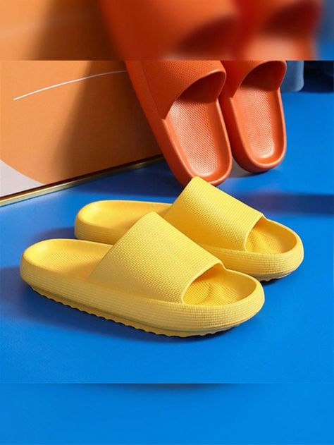 EVA Women's Slippers Flip Flops Ladies Flat Slides Plain Simple Non-Slip Soft Sole Comfortable Shower Sandals Couples Shoes Yellow Fashionable    Plain    Women Shoes, size features are:Bust: ,Length: ,Sleeve Length: Couples Shoes, Shower Sandals, Shoes Yellow, Couple Shoes, Women's Slippers, Ciabatta, Womens Slippers, Womens Flats, All Fashion