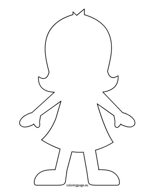 Silhouette fille All About Me Preschool Theme, Printable Diy Crafts, Creation Coloring Pages, Girl Outlines, Me Preschool Theme, Free Printable Paper Dolls, Outline Template, All About Me Preschool, Quiet Book Patterns