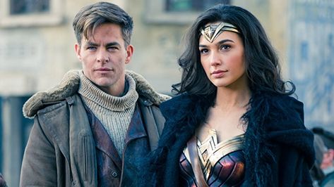 Our Favorite Superhero Couples Wonder Woman Accessories, Gabriella Wilde, Steve Trevor, Wonder Woman Movie, Gal Gadot Wonder Woman, Robin Wright, Lynda Carter, Batman Begins, Wonder Women