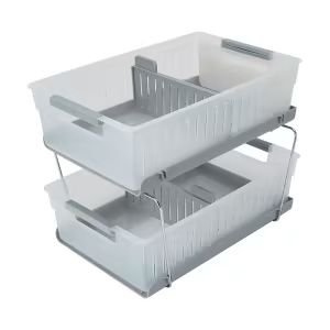 Shop Storage & Organisation Online and in Store - Kmart Kmart Organisation, Caravan Storage Ideas, Caravan Storage, Laundry Kitchen, Bedroom Laundry, Under Sink Storage, Sink Storage, Shop Storage, Living Room Side Table