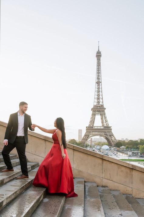 Romance in a red dress in Paris.  #photoshootinparis #parisphotoshoot #photosessioninparis #parisphotosession #theparisphotographer #photoshootingparis #parisphotos #romanticphotoshoot #photoshoot #photosession #afternoonphotoshoot Paris Couple Pictures, Fashion Blogger Photography, Eiffel Tower Pictures, Fashion Blogger Instagram, New Orleans Fashion, Paris Photoshoot, Eiffel Tower Photography, Paris Couple, Travel Paris