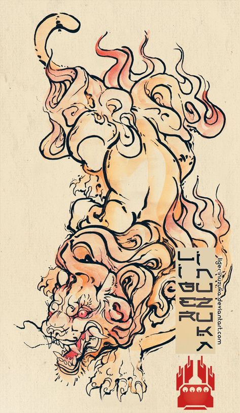 Dragon Irezumi, Irezumi Sleeve, Tato Irezumi, Japanese Hand Tattoos, Irezumi Tattoo, Foo Dog Tattoo, Lion Sketch, Japanese Flower Tattoo, Lion Illustration