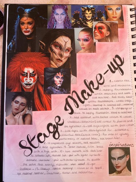 Mood Board Inspiration Art Gcse, Makeup Portfolio Book, Makeup Mood Board Inspiration, Makeup Portfolio Ideas, Makeup Sketchbook, College Sketchbook, Makeup Moodboard, Portfolio Makeup, Aesthetic Sketchbook