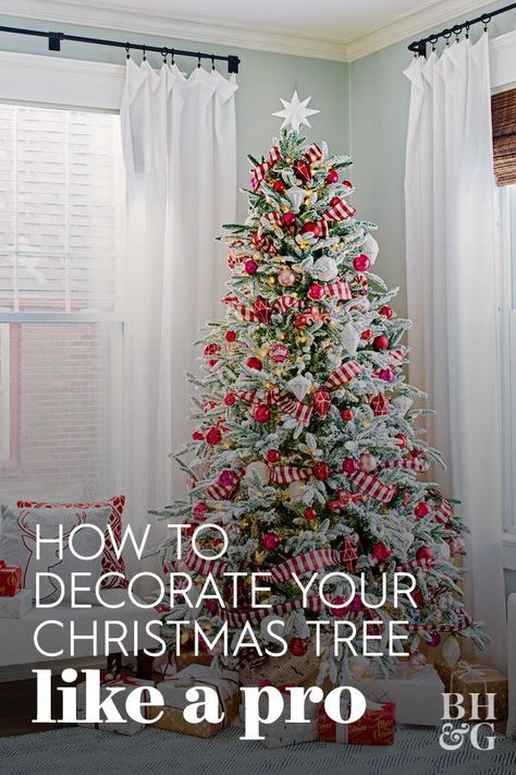 Inexpensive Christmas Tree Ideas, Diy Decorating Christmas Tree, Easy Ways To Decorate Christmas Tree, How To Decorate A Christmas Tree Step By Step, Making Christmas Tree Look Fuller, Decorate Tree Like A Pro, Decorating Your Christmas Tree, Affordable Christmas Tree Decor, How To Decorate A Full Christmas Tree