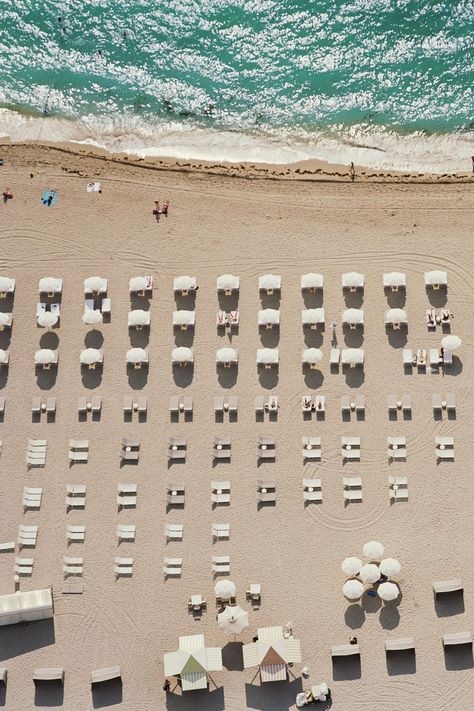 Beach Please, Beaches In The World, Summer Bucket Lists, Olivia Palermo, Beach Chairs, Birds Eye, South Beach, The Sand, Miami Beach