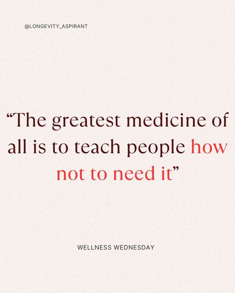 Empower yourself with knowledge and healthy habits 💪✨ True wellness isn’t about finding a quick fix, it’s about building a lifestyle that keeps you thriving naturally. 🌱 #wellnesswednesday #longevity #preventativehealth #naturalhealing #holisticliving #selfcare #dailyquote #motivational #inspiration #naturalmedicine #thrive #healthyhabits #health #wellness #healthgoals #nutrition #wellnesswarrior #healthymind #healthtips #wellbeing #healthandwellness #quotes #growingyounger #extendlifesp... Functional Medicine Quotes, Longevity Quotes, Thrive Quotes, Natural Health Quotes, Holistic Health Quotes, Medicine Quotes, Medical Quotes, Motivational Inspiration, Wellness Wednesday