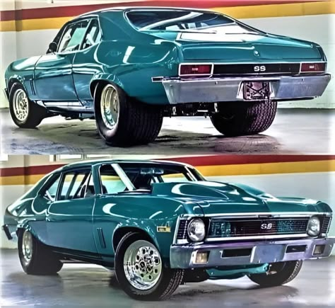 1969 Chevy Nova, Chevy Nova Ss, Hot Rods Cars Muscle, Vintage Jeep, Old Muscle Cars, Cars Art, Auto Retro, Chevy Muscle Cars, Vintage Muscle Cars