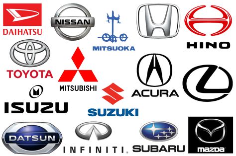 Japanese car brands logos Car Brands Logos, Brand Names And Logos, Reliable Cars, Import Cars, Aichi, Car Brand, Japan Cars, Car Logos, Toyota Cars