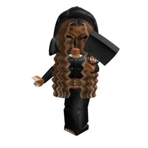 Baddie Roblox Avatars, Baddie Roblox Outfits, Roblox Baddie Outfits, Roblox Y2k Outfits, Roblox Chars, Black Avatar, Cheer Flyer, Roblox Hair, Skins Roblox