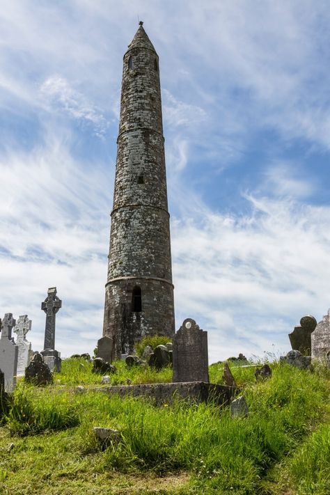 Ardmore Round Tower is one of the best things to do in Waterford, Ireland. #travelaroundireland | Waterford | Ireland | Things to do in Waterford | Southeast of Ireland Waterford Castle, Waterford Ireland, Medieval Tower, Castles To Visit, Round Tower, Castle Hotel, Visit Ireland, Park Hotel, Emerald Isle