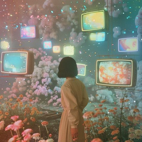 Watch Me . . . . . . . . . . . . . . #coven #vaporwave #midjourney #aiartcommunity #aiart #retroart #alternatehistory #1960s #afilmcosmos #pastelaesthetic #nostalgia #retroart #dreamyaesthetic #filmphotography #dreamcore #whimsigoth #whimiscal #dreamcore #tvshows #pastelaesthetic #barbieaesthetic #weirdart #technicolor #socialmediamarketing Dreamcore Photoshoot, Genesis Core, Dreamlike Aesthetic, Retro Witch, Nostalgia Art, Nostalgia Aesthetic, Dream Pop, Cool Sketches, Weird Art