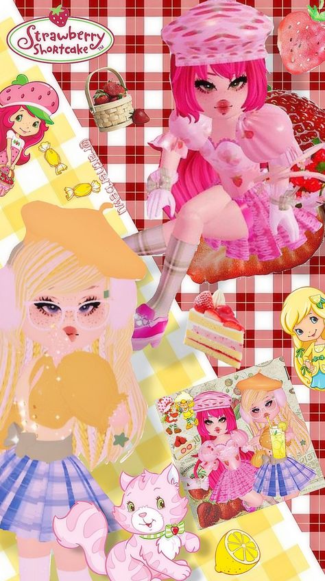 Strawberry Shortcake Royale High Outfit, Royale High Strawberry Shortcake, Strawberry Shortcake Royale High, Strawberry Shortcake And Lemon Meringue, Strawberry Shortcake Outfits, Rh Outfits, Strawberry Shortcake Cartoon, Strawberry Shortcake Characters, Royale High