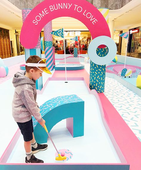 Kids Events Ideas, Easter School, Melbourne Girl, Mall Decor, Exhibition Booth Design, Centre Commercial, Event Activities, Kids Zone, Kids Area