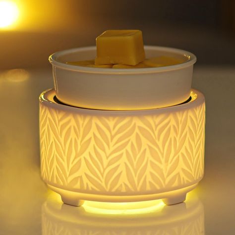 PRICES MAY VARY. 7 LED Auto-Cycling or Fixed on Specific Color: This scented candle wax melts warmer offers the option of 7 colors auto-cycling with just one press of the button. Alternatively, you can choose to fix it on your favorite color by turning on the switch quickly within 3 seconds of turning off, the product will display a fixed color light. This scented wax melts warmer features a soothing night light that creates a romantic atmosphere in your home or office. MULTI-FUNCTIONAL : You ca Candle Wax Warmer, Wax Melter, Home Fragrance Accessories, Wax Melt Warmer, Wax Melters, Wax Tarts, Bedroom Gift, Home Office Bedroom, Candle Wax Melts