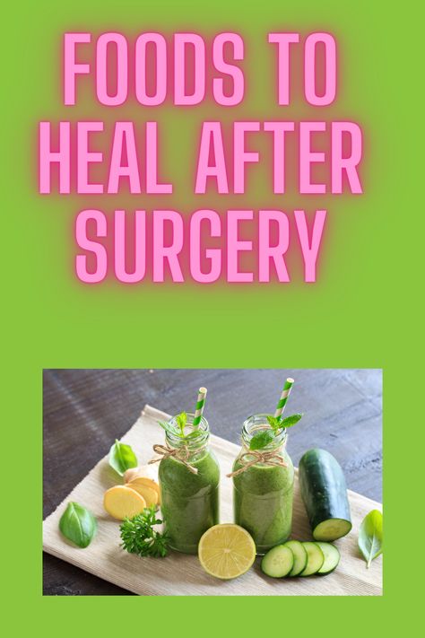 Post Surgery Smoothie, Foods For Healing After Surgery, Healing Smoothies After Surgery, Healing Meals After Surgery, Mushy Foods After Surgery, Food After Surgery Recovery, Surgery Recovery Meals, Meals For After Surgery, After Surgery Food