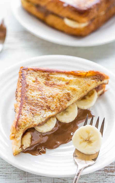 Banana Sandwich, Makanan Diet, Läcker Mat, French Toast Recipe, Think Food, Peanut Butter Banana, Toast Recipes, Have You Tried, Chocolate Peanut Butter