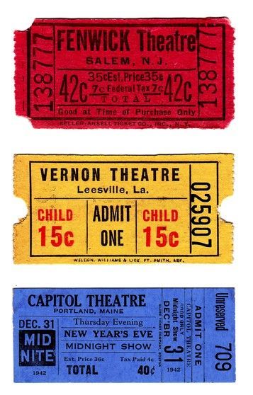 Vintage Theatre Ticket, Vintage Ticket Design, Theatre Elements, Theater Ticket, Vintage Tickets, Broadway Tickets, Theatre Tickets, Vintage Ticket, Vintage Theatre