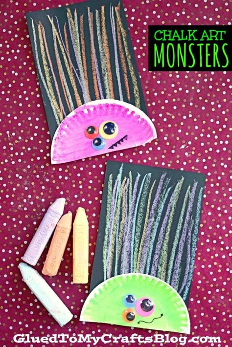 Playdoh Monster Craft, Arts And Crafts 1st Grade, Monster Toddler Crafts, Monster Art For Toddlers, Easy Monster Crafts For Kids, Monster Art Preschool, Monster Toddler Activities, Monster Crafts For Toddlers, Monster Art Projects For Kids