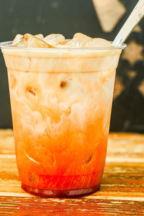 Cha Yen (Iced Thai Tea Recipe) - Cinnamon Snail Snail Recipes, Thai Tea Recipe, Thai Tea Recipes, Tea Blends Recipes, Teas Recipes, Thai Milk Tea, Milk Tea Recipes, Herbal Teas Recipes, Ceylon Tea