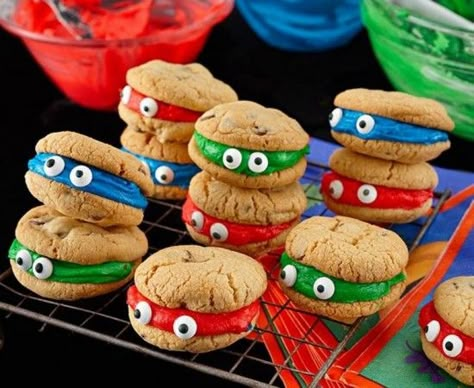 Ninja Turtle Cookies, Turtle Party Ideas, Ninja Turtle Birthday Party, Turtle Birthday Party, Mutant Ninja Turtles Party, Turtle Birthday Parties, Ninja Turtle Cake, Ninja Turtles Party, Ninja Turtles Birthday