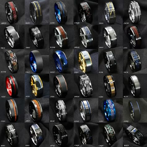 Merchandise specifics Situation: New with tags: Modified Merchandise: No Colour: Silver Model: Band Steel Purity: Cobalt Free;Tarnish Free Ring: Scrat... #Jewellery&Watches Check more at https://verybargains.com/product/8mm-gold-black-silver-cz-brushed-tungsten-carbide-ring-wedding-band-mens-jewelry/ Black Tungsten Carbide Ring, Men's Engagement Rings, Promise Rings For Men, Mens Rings For Sale, Cool Rings For Men, Cool Rings, Black Gold Jewelry, Mens Rings Fashion, Men's Wedding Bands