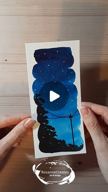 Watercolor tutorials and affordable art ❤️ on Instagram: "Pretty blue 😍 . . Paper: Baohong Paint: Ecoline and Dr Ph Martins Bleed Proof White Brushes: Silver Black Velvet . . #watercolorpainting #watercolorvideo #watercolorgalaxy #starrynight #watercolormoon #watercolornightsky #watercolormilkyway #videotutorial #watercolor #watercolour #waterverf #aquarel #aquarelle #aquarela #watercolor_daily #watercolor_guide #watercolor_guild #water_lesson #water_painter #watercolorreel #inspiring_watercolors" Ecoline Art, Water Lessons, Watercolor Night Sky, Watercolor Guide, Watercolor Video, Watercolor Galaxy, Watercolor Tutorials, Watercolour Tutorials, Affordable Art