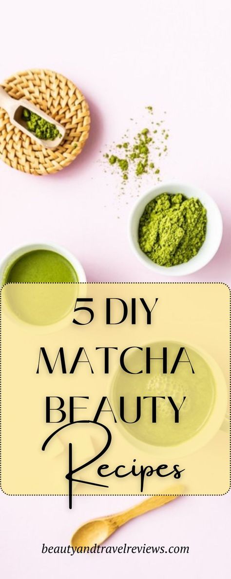 Image of matcha green tea powder with the title: 5 DIY Matcha Beauty Recipes Matcha Face Mask, Lotion Bars Diy, Green Tea Face Mask, Diy Facial Mask, Hair Detox, Best Matcha, Green Tea Face, Facial Skincare, Diy Lotion