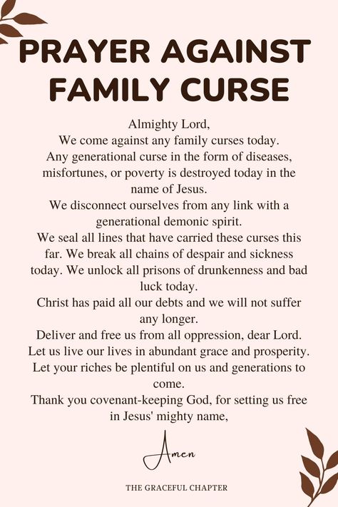 How To Break A Curse On Your Family, Prayers That Rout Demons, Healing Generational Curses Quotes, Prayer To Break Curses And Evil People, Family Prayers For Healing, Prayers Against Narcissism, Warfare Prayers For Family, Prayer Against Narcissism, Prayer For Generational Curses