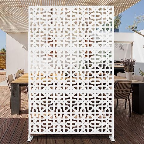 Outdoor Divider, White Privacy Screen, Garden Dividers, Privacy Fence Screen, Patio Privacy Screen, Fence Screening, Privacy Panels, Outdoor Privacy, Privacy Screen Outdoor