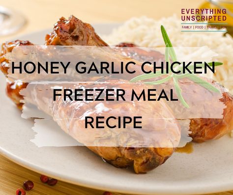 Honey Garlic Chicken Freezer Meal, Garlic Chicken Slow Cooker, Chicken Freezer, Honey Teriyaki Chicken, Honey Garlic Chicken Thighs, Chicken Freezer Meals, Freezer Dinners, Slow Cooker Freezer Meals, Favorite Recipes Chicken